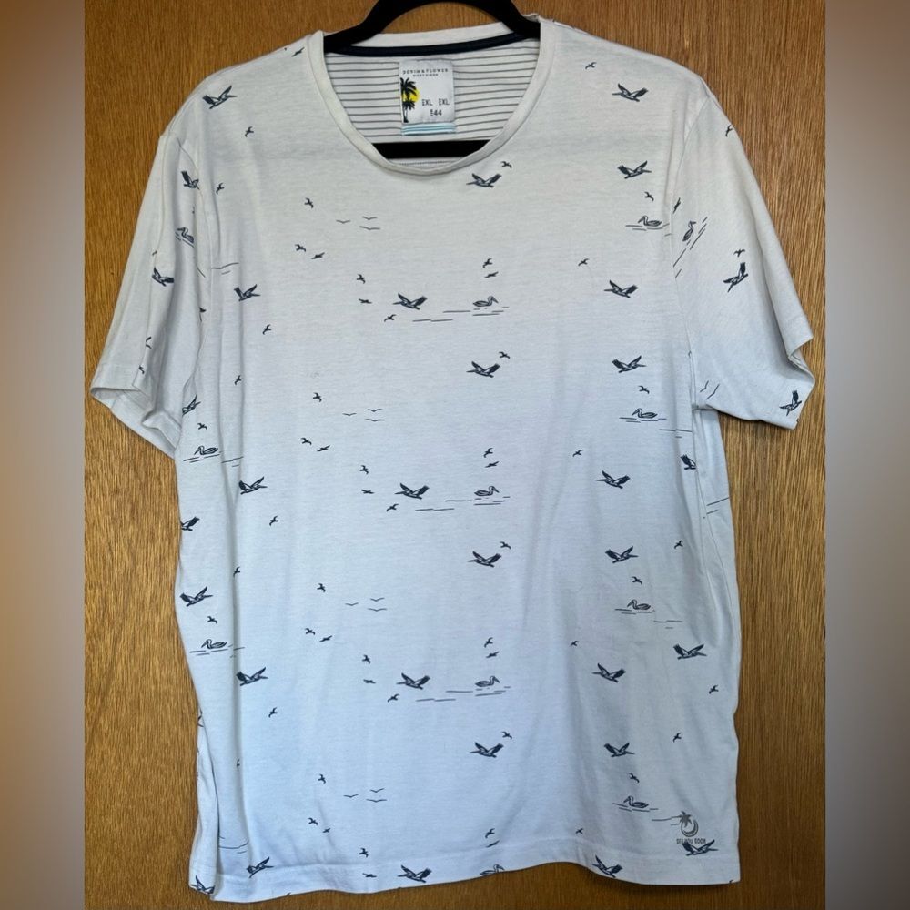 Denim and Flower Ricky Singh Mens T-shirt.
